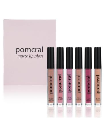 6 Color Matte Lip Gloss Set | Velvet Moisturizing Waterproof Lip Glaze | Long Lasting Nude Tint Liquid Lipstick Kit - Buy Online on GoSupps.com
