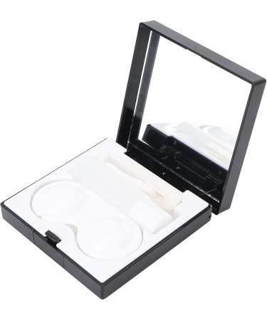 Contact Lens Travel Case Set with Care Fluid Bottle - Mini Etui with Tweezers & Storage for Soaking Lenses - Buy Online on GoSupps.com
