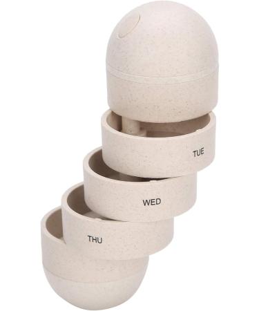 Large Compartment 7-Day Pill Organizer | Mini Portable Capsule Medicine Case for Travel & Elderly Care - Buy Online on GoSupps.com