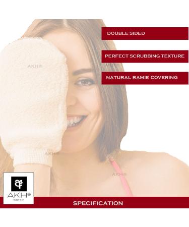 AKH Peeling Wash Glove | Double-Sided Body Scrubber for Dead Skin Removal | Peeling Gloves for Adults | International Shipping Available - Buy Online on GoSupps.com