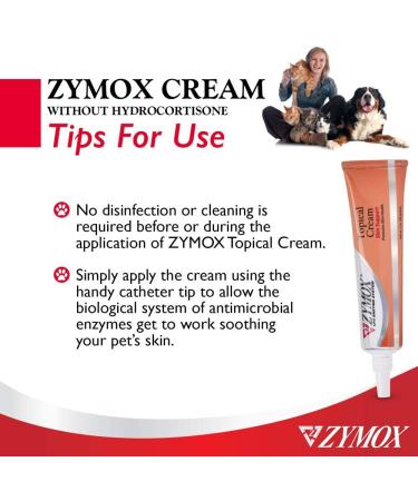ZYMOX Veterinarian Strength Topical Cream for Dogs and Cats 1oz by Pet King Brands - Buy Online on GoSupps.com