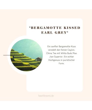  Tea of Dreams Organic black tea | "Bergamot Kissed Earl Grey" | Earl Grey Leaf Biotee | Loose leaf tea | 130 g - Buy Online on GoSupps.com