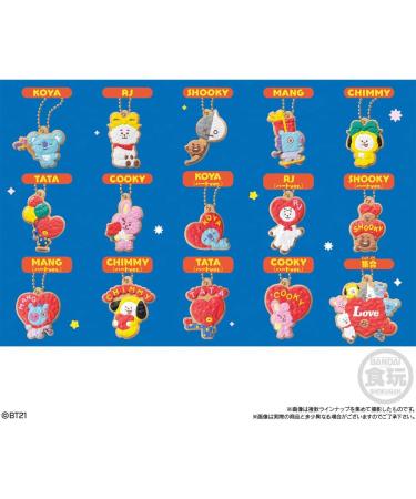 Starry Mart Bandai BT21 Cookie Charmcot Key Chain 1pc With Chewing Gum (Random Character) - Buy Online on GoSupps.com