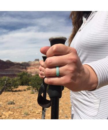 Enso Rings Women's Infinity Silicone Wedding Ring - Hypoallergenic & Comfortable Band for Active Lifestyle - 4.5mm Wide, 1.5mm Thick - Pink Sand, Size 7 - Buy Online on GoSupps.com