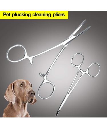 Pet Ear Locking Forceps - Strong Dog Grooming Tweezers for Effective Ear Hair Removal | Animal Care Scissor Tool - Buy Online on GoSupps.com