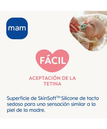 Mam Schnuller Comfort S190 - Soft Skinsoft Silicone Pacifier for 0-2 Months | 2-Pack with Self-Sterilizing Box - Ideal for Baby s Comfort - Buy Online on GoSupps.com