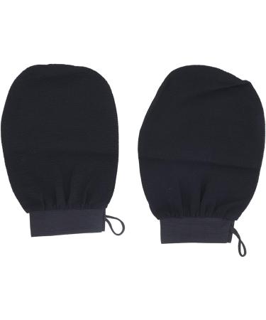Nylon African Exfoliating Net | Body Scrubber & Bath Sponge for Smooth Skin | Back Scrubber with Gloves - Black Beige - Buy Online on GoSupps.com