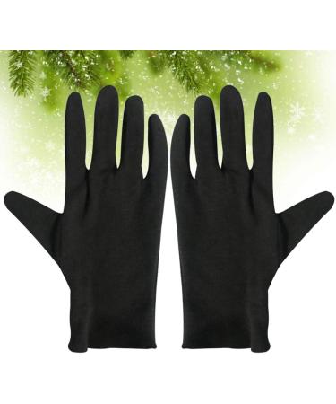 Beaupretty Moisturizing Eczema Cotton Gloves 12 Pairs Black Cotton Gloves for Dry Hands SPA Lotion Gloves Cosmetic Gloves S M. - Buy Online on GoSupps.com