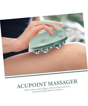 Minkissy 4 Roller Ball Massage Device - Portable Neck & Body Massager for Lymphatic Relief | Hand & Foot Massager | 4-Piece Green Set 10.5x9x8 cm - Buy Online on GoSupps.com