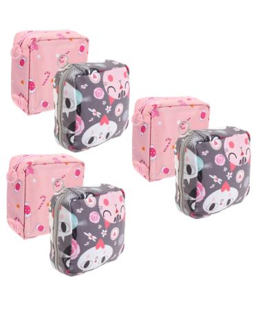 Abaodam 6 pieces of napkin-storage bag menstrual pillow bag napkin bag Change holder County bag for women carrying bag organizer period-pad bag