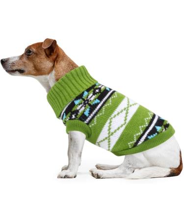 Buy Idepet Pet Cat Dog Sweater - Winter Coat & Jacket for Cats & Dogs - Warm & Stylish Green Pet Clothing - Buy Online on GoSupps.com