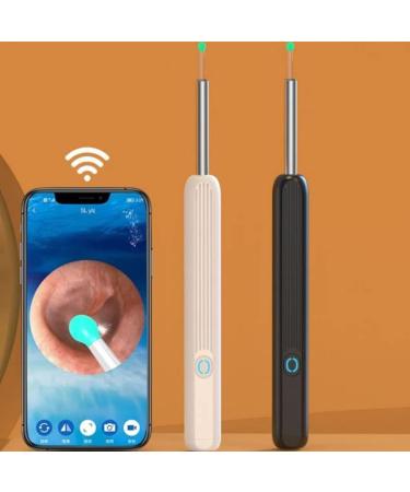 Wireless Ear Wax Removal Tool Kit with 1080P HD Camera - LED Light, 4 Ear Spoons - for Adults, Kids, Pets - Black - Buy Online on GoSupps.com