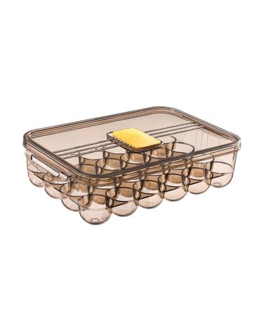 OSALADI Box Egg Carton Plastic Trays Stuffed Eggs Egg Holder for Fridge Egg Container Flat Shoes re-usable