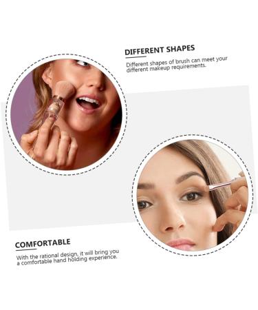 Ipetboom 1 Set 3 in 1 Makeup Brush Stippling Cosmetic Accessories Mineral Brush Eyeliner Foundation Brush Blush Brush Cosmetic Brush Cosmetics Acrylic Woman Portable White Concealer Brush - Buy Online on GoSupps.com