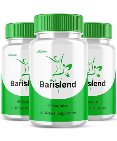 (3 Pack) Barislend Capsules Barisland Pills Pink Salt Blend for Women Barislends Max Strength Supplement Official Advanced Formula Natural Energy Support Bari Slend Review (180 Capsules)