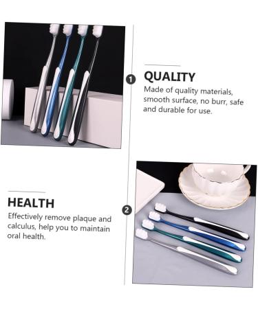 Shop Tovinanna 4-Piece Soft Toothbrush Set | Portable Oral Hygiene & Shoe Cleaning Tools - Ideal for Dental Care at Home - Buy Online on GoSupps.com