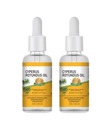 Cyperus Rotundus Oil - 30mL (1.05 FL.OZ) Natural Plant-Based Hair Removal Care Oil Gentle for Sensitive Skin Deeply Moisturizes Reduces Irritation & Soothes Dry Skin (2PCS) 0.53 Fl Oz (Pack of 2)