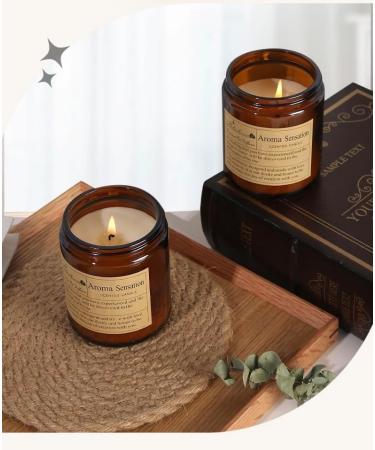 Set of 2 Lavender Scented Candle Cups - Stress Relief & Odor Elimination - Natural Soy Wax Candles for Home - Buy Online on GoSupps.com