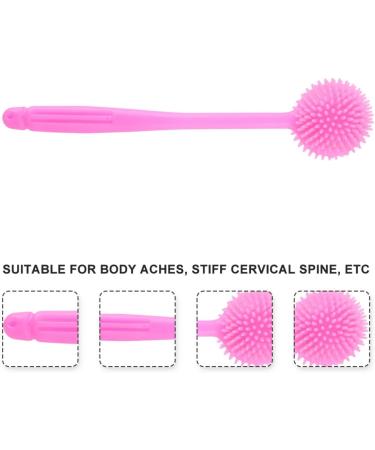 Exceart Hammer 1stk Portable Body Massage Gear - Acupressure Massager for Back Legs & Arms - Yoga Massage Tool with Meridian Trigger Pebbles in Pink Gel - Buy Online on GoSupps.com