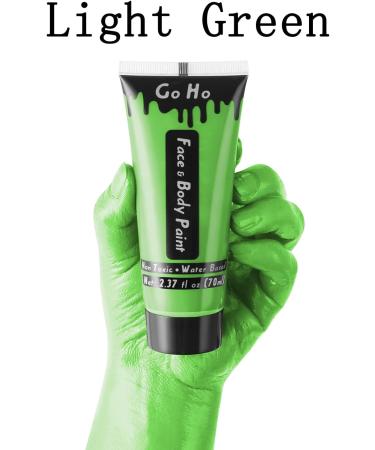 Go Ho Light Green Cream Face Paint 2.37oz - Water Based for Hulk, Witch, Gamora - Halloween Cosplay & Festivals - Buy Online on GoSupps.com