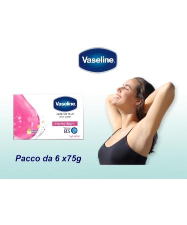 Vaseline Healty Plus Healthy Bright Soap 6 x 75g | Pack of 6 - Buy Online on GoSupps.com