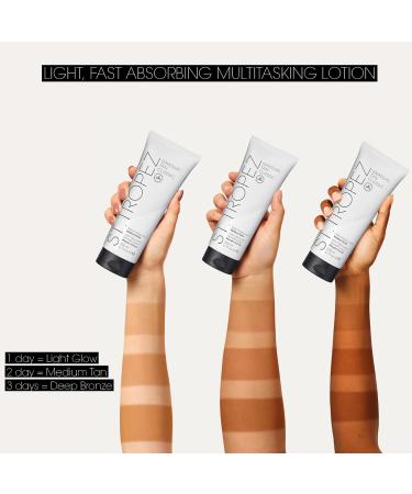 St.Tropez Gradual Tan Firming Lotion in Medium/Dark Shade - 200ml | Natural, Vegan, Cruelty-Free | Self Tan Moisturiser with 5 Skincare Benefits - Buy Online on GoSupps.com