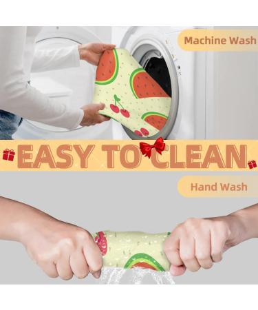 Beard Bib Apron for Men - Non-Stick Waterproof Hair Catcher Cape | Grooming Cloth for Shaving & Trimming - Watermelon Cherry Design - Buy Online on GoSupps.com