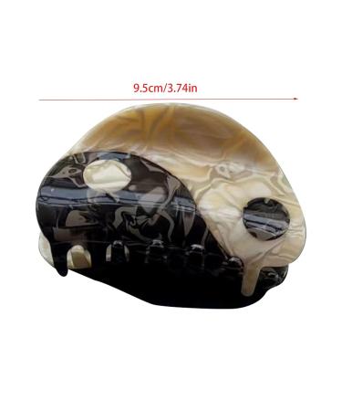 Large Non-Slip Tai Chi Claw Hair Clips | Retro Thick Hair Claws | Yin Yang Accessories for Women & Girls - Buy Online on GoSupps.com