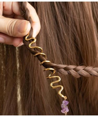 28 Pieces Hair Clip Braid Rings Adjustable Metal Cuff Braiding Accessories Cuff Hair Accessories Set Hair Scrunchie Braids for Men and Women - Buy Online on GoSupps.com