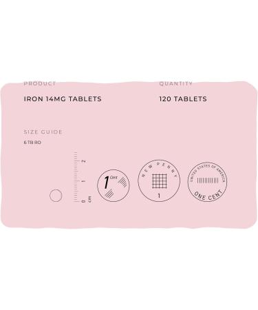 Fitness Health Iron Tablets High Strength 14MG - Vegan Iron Essential Supplements - Gentle Iron for Women & Men - Gluten Free & Non-GMO - Recyclable Packaging (120 Tablets) 120 Count (Pack of 1) - Buy Online on GoSupps.com