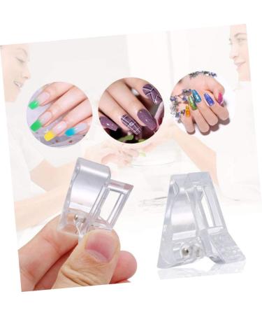 DOITOOL 1 Set Nail Set Nail Art Kit De Manicura Reusable Acrylic Nails Dual Nail Mold Nail Clip Lengthening Nail Tips Clip Nail Gel Manicure Nail Pen Stainless Steel and Nylon Fiber White - Buy Online on GoSupps.com