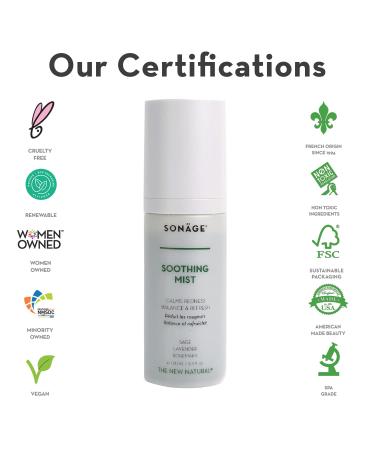 Sonage Soothing Mist - Alcohol-Free Calming Facial Spray for Pore Reduction & Redness Relief | pH Balancing Skincare - Buy Online on GoSupps.com