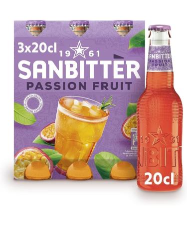 Sanbitt r Passion Fruit | Ap ritif sans alcool d'Italie base de fruit de la passion / (48 x 200 ml) + porte-cl s Beni Culinari gratuit - Buy Online on GoSupps.com
