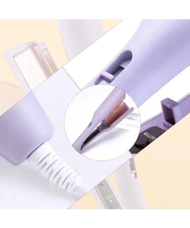 Wave Curling Iron French Egg Curling Iron V Hair Crimper Adjustable Temperature Waver Curling Iron Wand Suitable for Most Hair Types (Purple) - Buy Online on GoSupps.com