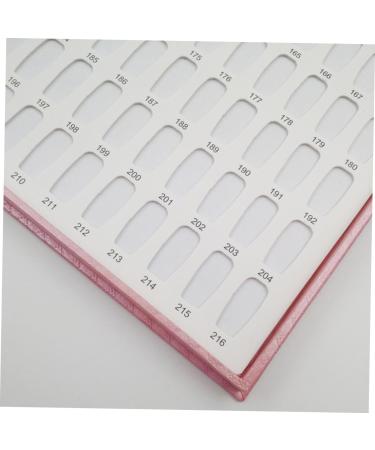 Beavorty Color Card 216 Nail Polish Card Nail Display Board Pink Nail Polish Display Card Nail Color Book Nail Color Card medium Pink - Buy Online on GoSupps.com