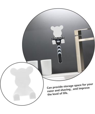 Jojofuny 2-Pack Wall Shower Razor Holder & Bathrobe Hooks - Rustproof Steel & Plastic Ideal for Storage & Organization - Buy Online on GoSupps.com