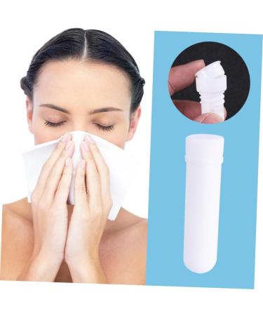 Lurrose 12pcs Essential Oil Inhaler Nasal Tube Diffuser with Blank Cotton Core, Plastic Tubes for Aromatherapy - Buy Online on GoSupps.com