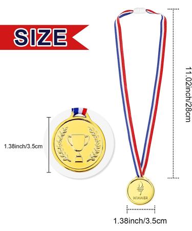 Pllieay 100 Pieces Gold Medals for Kids - Plastic Winner Soccer Football Medals for Awards & Sports Party Game Prizes - Buy Online on GoSupps.com