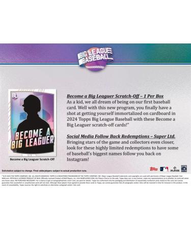 2023 Topps Big League Baseball Hobby Box - Shop Now for the Latest Collection! - Buy Online on GoSupps.com