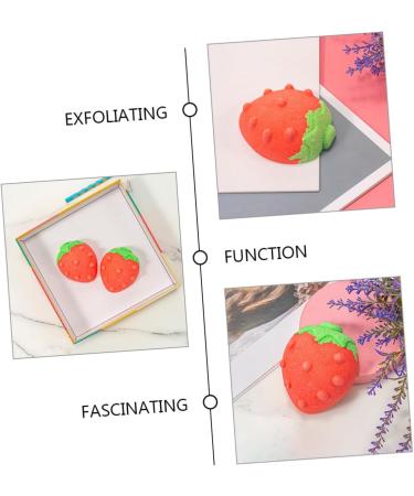 4pcs Strawberry Bath Ball - Natural Foaming Bath Salt with Essential Oils | Cute & Relaxing Bathing Experience - Buy Online on GoSupps.com