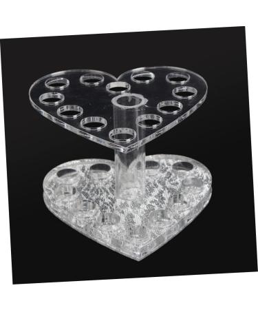Hemoton 4 Pcs Nail Art Heart Pen Holder Makeup Brush Nail Art Painting Pen Rack Lip Liner Organizer Make up 8.7X8.5X6.8cmx2pcs Assorted Colorx2pcs - Buy Online on GoSupps.com