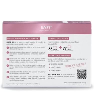 Eafit Slimming - Slimming 360 - Complete Slimming Program - Fast and Effective Weight Loss - Guarana - Chrome - Green Tea - Nopal - Drainer - Powerful Fat Burner - 120 Tablets - Buy Online on GoSupps.com