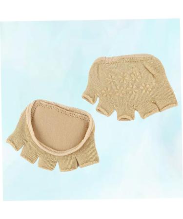Buy Toe Cover High Heels Forefoot Socks - Metatarsal Sleeve Pads & Cushions for Women | Khaki Size 1 | International Shipping Available - Buy Online on GoSupps.com