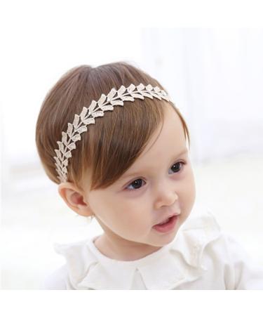 COUXILY Baby Girls Lace Flower Headband - 4 Pack Faux Leather Elastic Hairbands for Newborns & Toddlers - Perfect for Everyday & Special Occasions - Buy Online on GoSupps.com