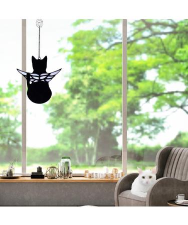 Angel Cat Memorial Ornaments Cat Suncatcher Window Hanging Pet Memorial Statue Cat Lovers Gifts Ornaments Pet Memorial Sympathy for Cat Lovers(Black) - Buy Online on GoSupps.com