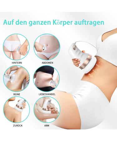 Anti-Cellulite Massage Device | Electrical Lymph Drainage with 3 Washable Pads for Belly Legs & Arms - Buy Online on GoSupps.com