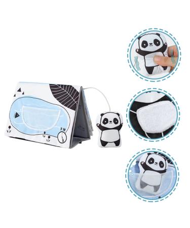 IFANLANDOR Panda Desk Calendar Cloth Book - Baby Mirror Toy and Puzzle Books for Babies 0-6 Months - Children's Animal Cognition Book - Handcrafted Cloth Baby Books and Toys - Buy Online on GoSupps.com
