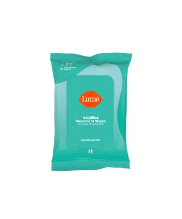 Lume Deodorant Wipes, Body and Underarm Cleansing Wipes, 45 Count 1
