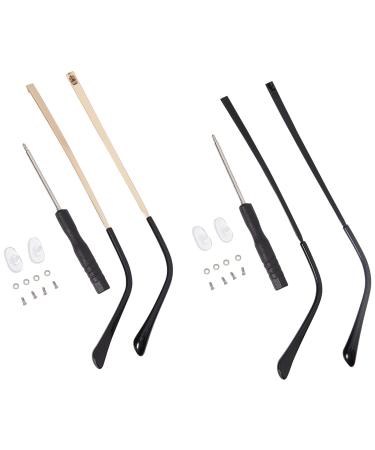 GorgeCraft 4 pieces 2 colors glasses bracket replacement leg accessories glasses bracket Universal glasses repair frame ironing substitute with screwdriver baseboard for glasses sunglasses