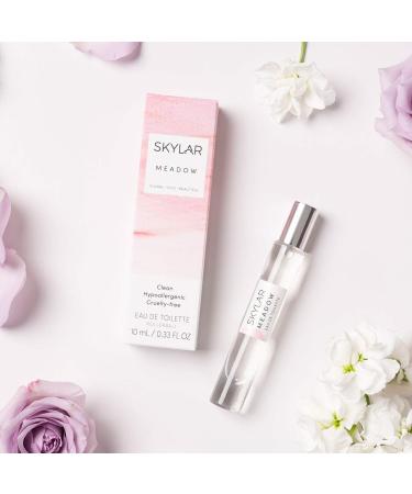Meadow Perfume By Skylar - Travel-Sized Rollerball - Paraben-Free Phthalate-Free Vegan and Cruelty-Free Fragrance - Floral Chic Beautiful - With Notes of Rose and Tuberose (10mL / 0.33 fl oz) - Buy Online on GoSupps.com